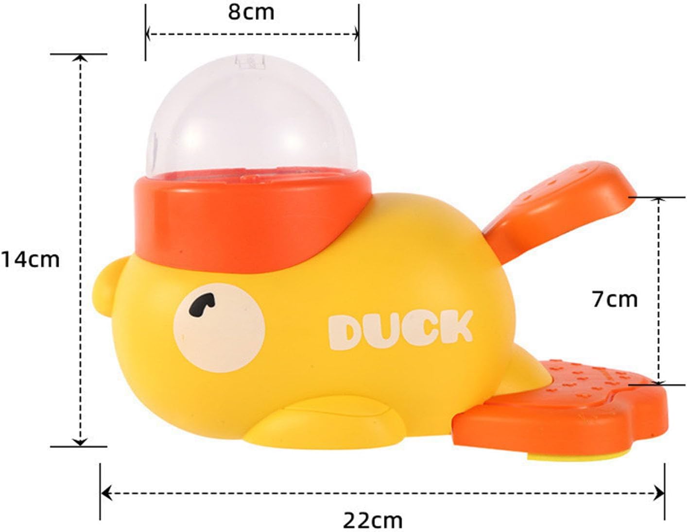 fuzzibud Cat Treat Toy, Duckie Puzzle Cat Feeder,Interactive Dog Toys Food Puzzle Slow Feeder, Cat Treat Dispenser Toy Duck-Shaped Enrichment Toy for Small Medium Dogs and Cats (Yellow)