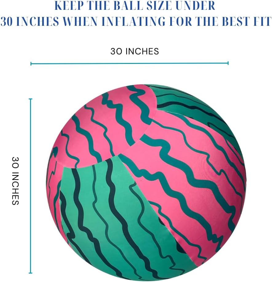 30 Inch Horse Ball Cover, Ball Cover for Horses, High-Strength Fabric,Watermelon Pattern