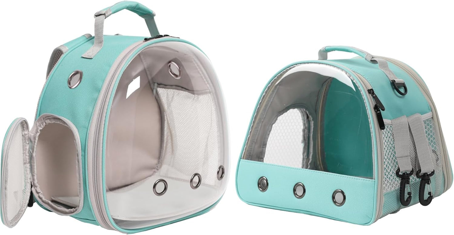 Bearded Dragon Carrier,Lizards Travel Bag, Small Animal Travel Carrier for Hedgehog Rat Parrot Bird, Portable Guinea Pig Travel Carrier for 2