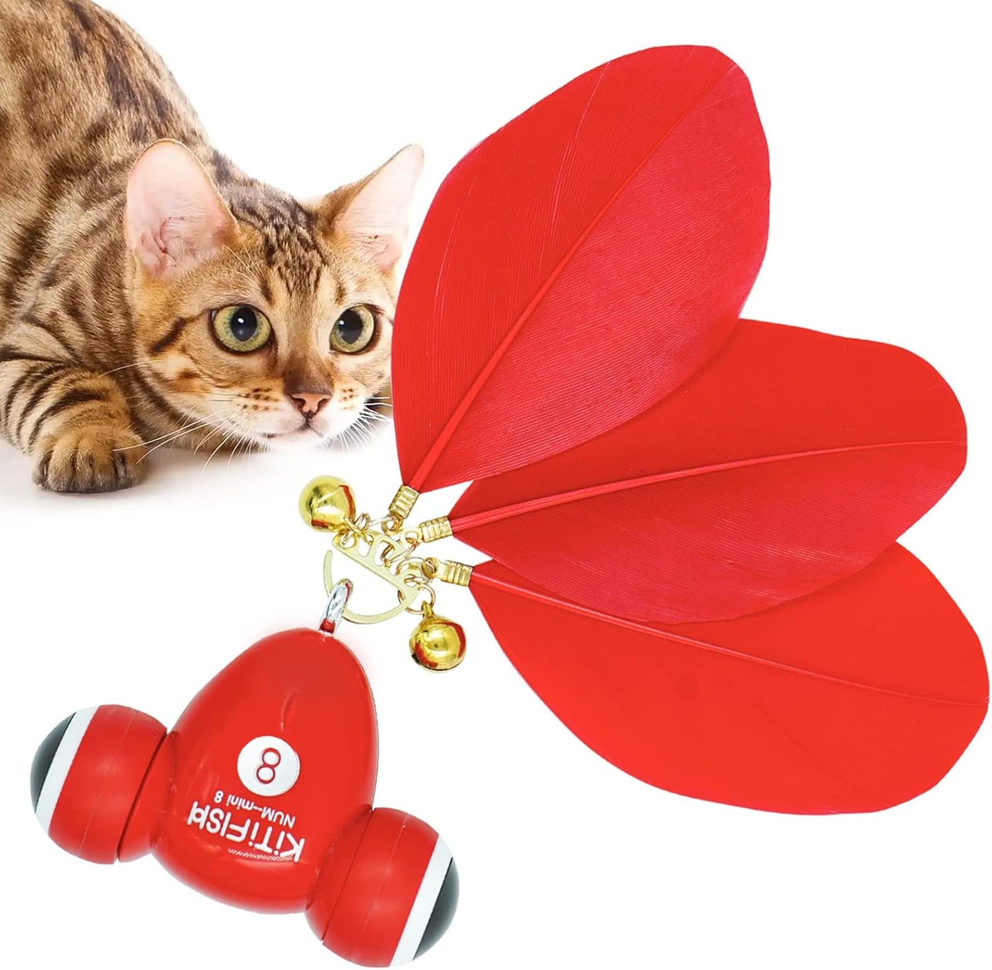MayMaw KiTiFISH Interactive Cat Toy, Automatic Fish Toy with Motion Activation, USB Rechargeable, Fun Exercise Toy for Indoor Cats and Kittens, Ideal Gift