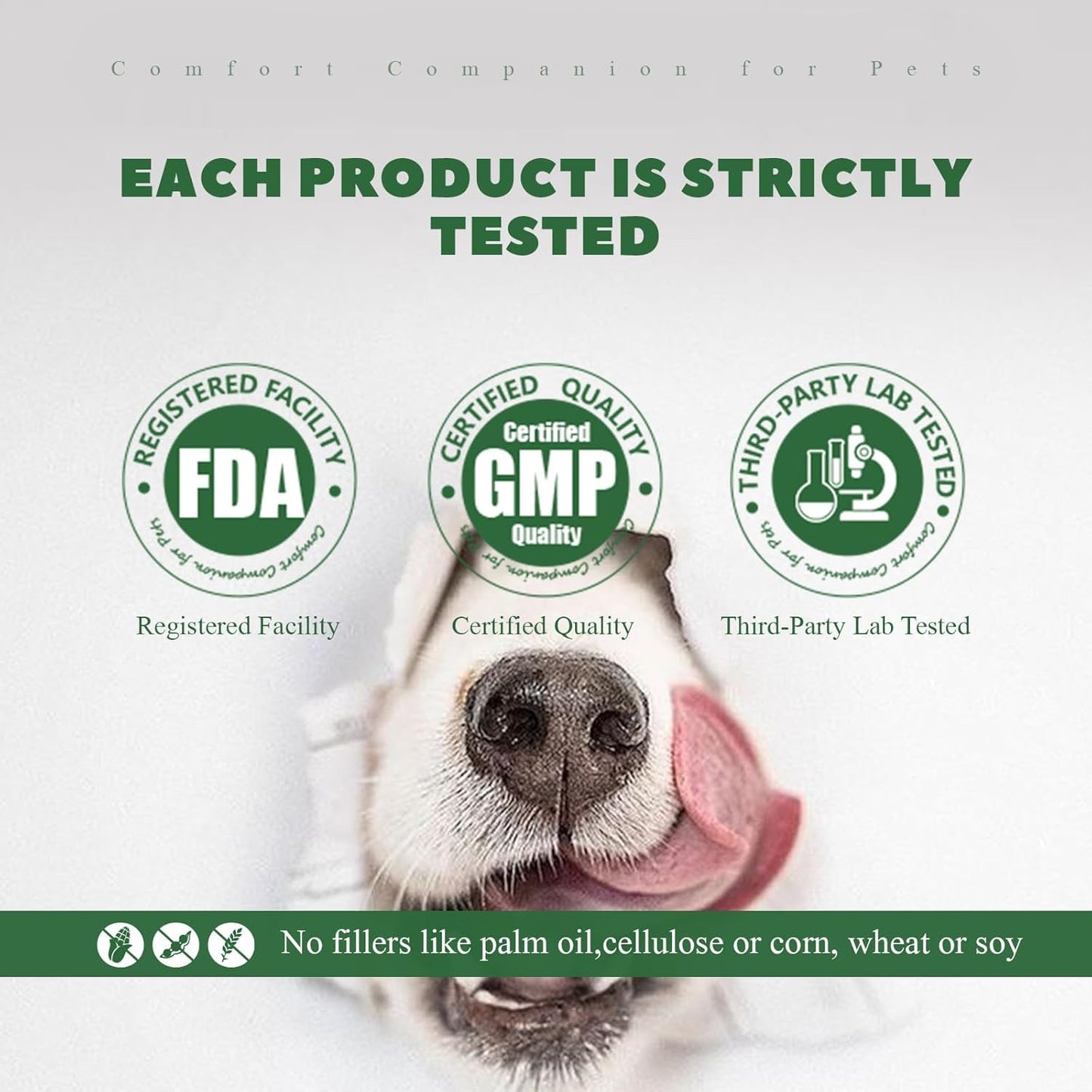 Dog Dental Chews, Dog Teeth Cleaning Soft Chews for Fresh Breath, Plaque & Tartar Control, Dental Care for Dogs with Natural Enzymes and Probiotics