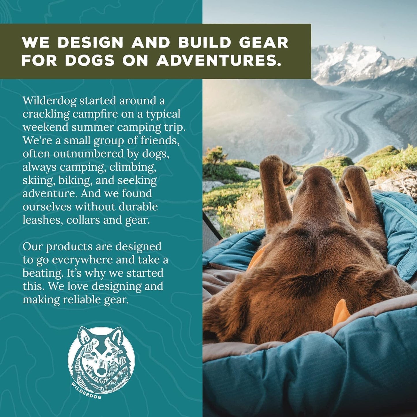 Wilderdog Lightweight Dog Harness with Reflective Straps - Medium - Sienna
