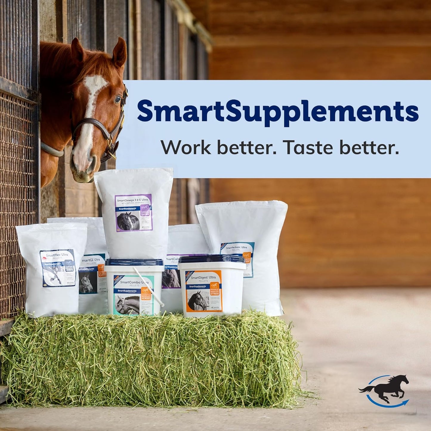 SmartCalm Ultra Paste Calming Horse Supplements | No Added Herbs or Sugar | Equine Supplement | Helpful with Skittish Horses | Pack of 6 Tubes