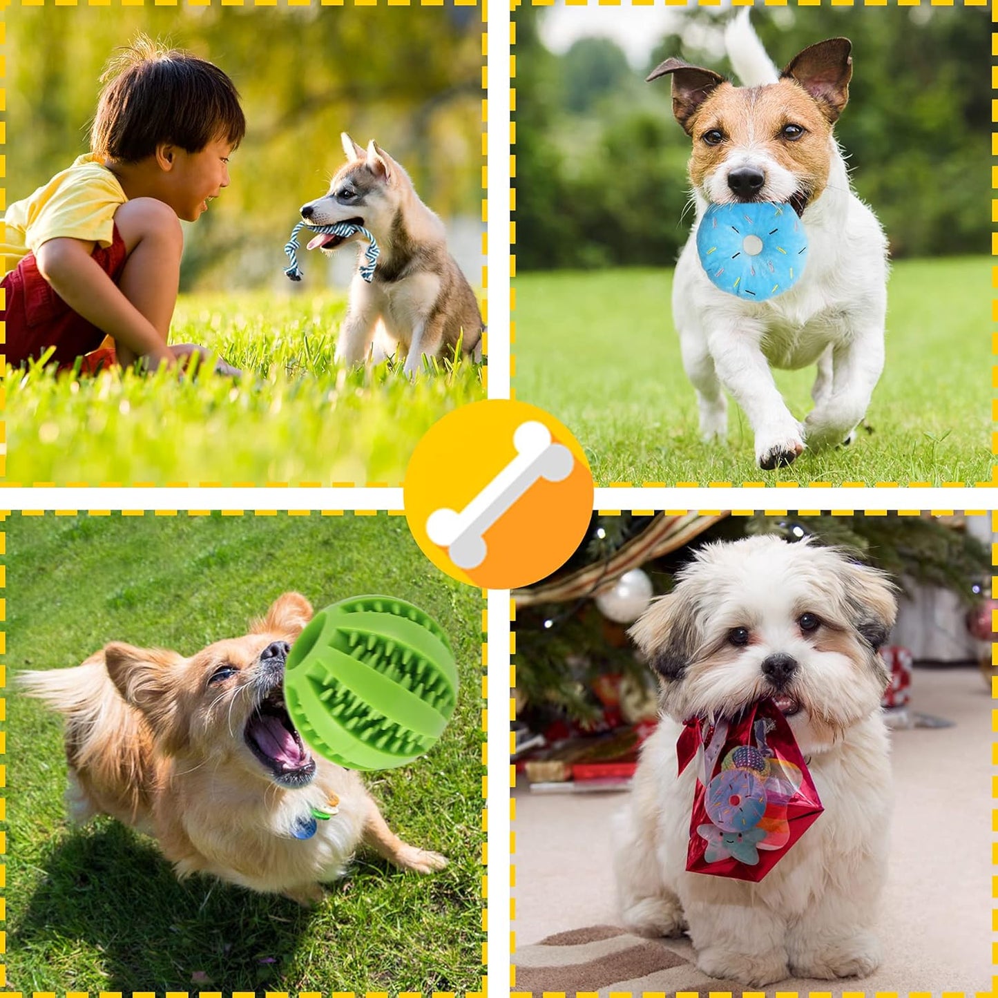 Zeaxuie 14 Pack Puppy Toys for Teething Small Dogs, Puppy Chew Toys with Cute Squeaky Dog Toys, Ball and More Rope Dog Chew Toys