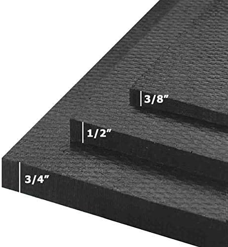 American Floor Mats - Heavy Duty Stall Tiles - Stable/Horse Tiles - Thick, Durable Rubber Flooring Solid Black 8' x 16' Set 3/4" Thick (32 Tiles Total)