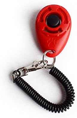 Ruconla- 4 Pack Dog Training Clicker with Wrist Strap, Pet Training Clicker Set