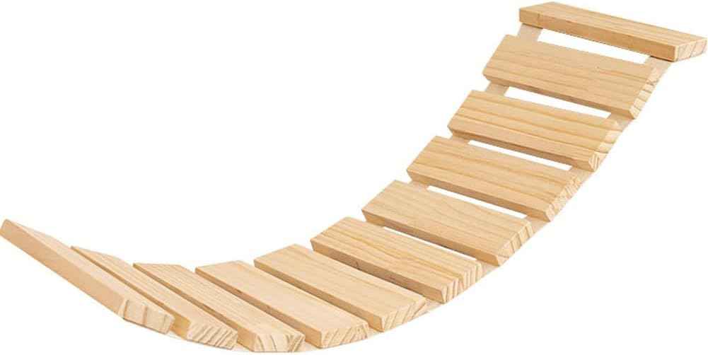 Wall Mounted Cat Bridge - 30.7" Wooden Cat Perch Ladder Hammock Cloud Shelf Activity Tree Furniture Kitty Climber Tower Condo