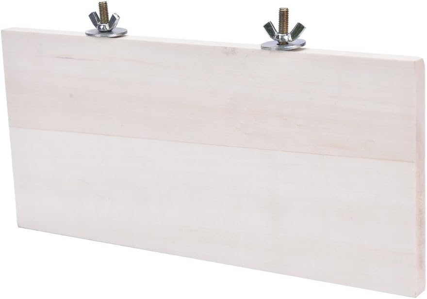 1Pc Pet Parrot Bird Cage Perches Square Wooden Stand Corner Shelf Laddered Platform Animals Springboard Budgie Toys Bird Tree Perches for Parakeets Hamster Pizies