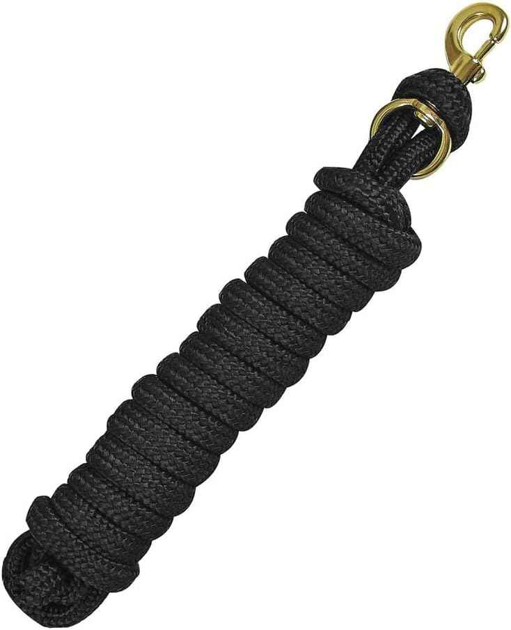 Dura-Tech Supersoft Lunge Line | Enhanced Horse Control | Comfortable Grip | Replaceable Brass Snap | 30ft Length | Ideal for Equestrian Training