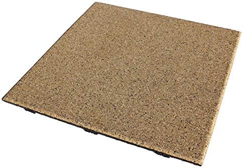 American Floor Mats - Extreme Rubber Gym Tiles - 1 Inch Thick Colorful Rubber Gym Tiles - Superior Shock and Sound Absorbing Tiles - 10% Red 25 Tile Pack (Covers 100 Sq Ft)