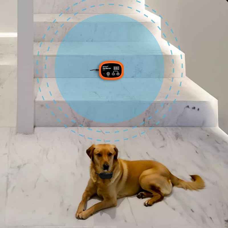 Indoor Pet Barrier for Dog,Wireless Indoor Electric Fence,Pet Gate, Keeps Areas Off Limits,Dog Home Proofing, Waterproof/Rechargeable/Beep/Static Training Collar