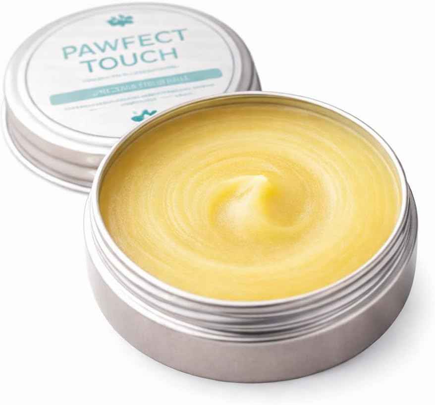 Dog Paw Balm for Dry Cracked Paws & Noses, Moisturizing Paw Pad Balm & Dog Nose Balm with Shea Butter, Dog Paw Moisturizer for Dogs, Safe to Lick, 1 oz