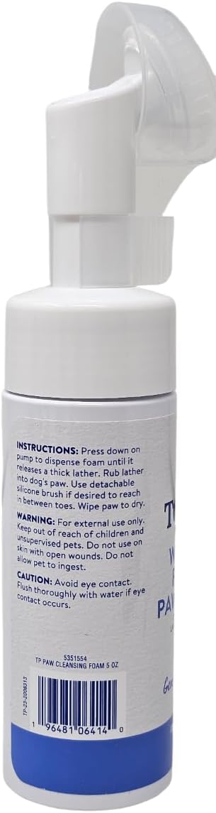 Top Paw Waterless Foaming Dog Paw Cleanser, 5 Ounces