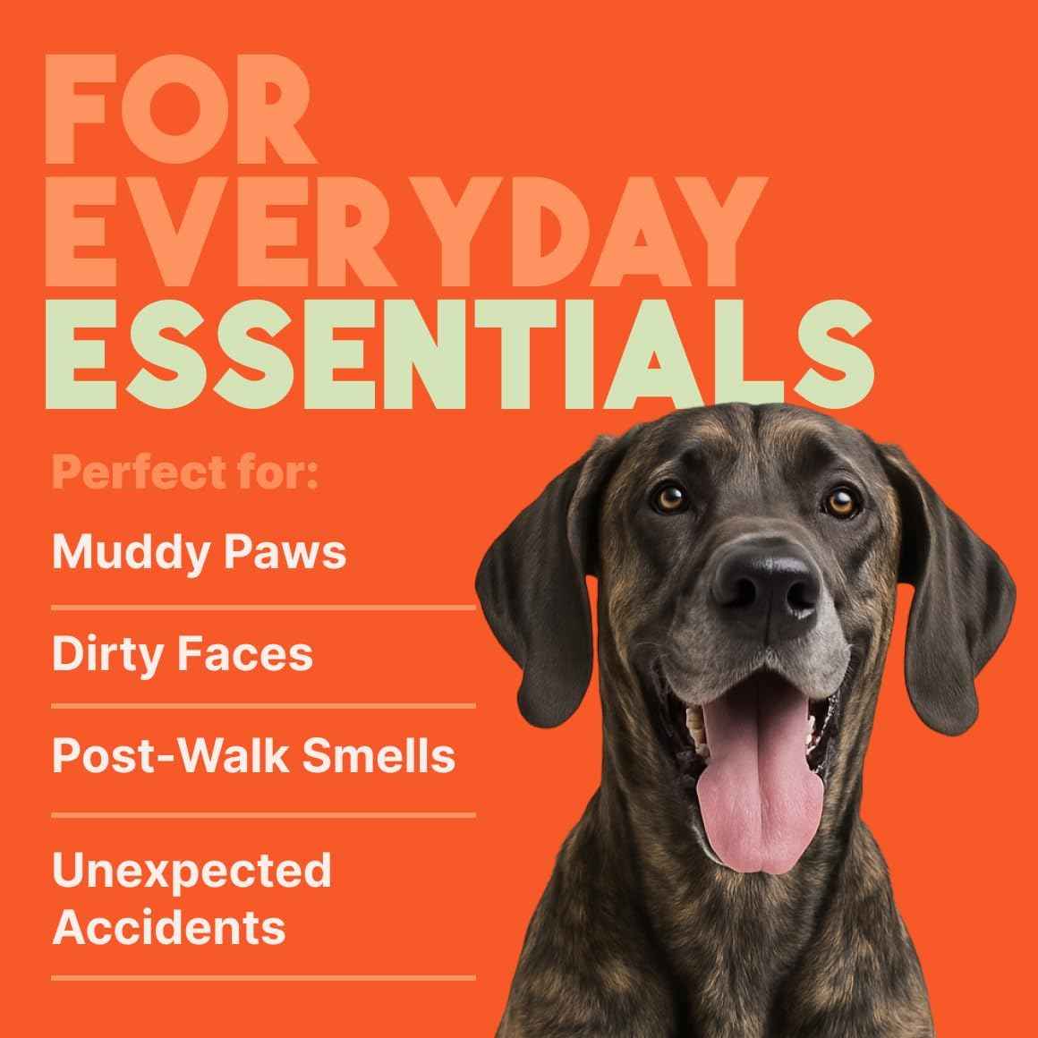 TropiClean Papaya & Coconut Dog Wipes for Paws and Bottom | Deep Cleaning Dog Grooming Wipes | Safe for The Face | Cat Friendly | 400 Count