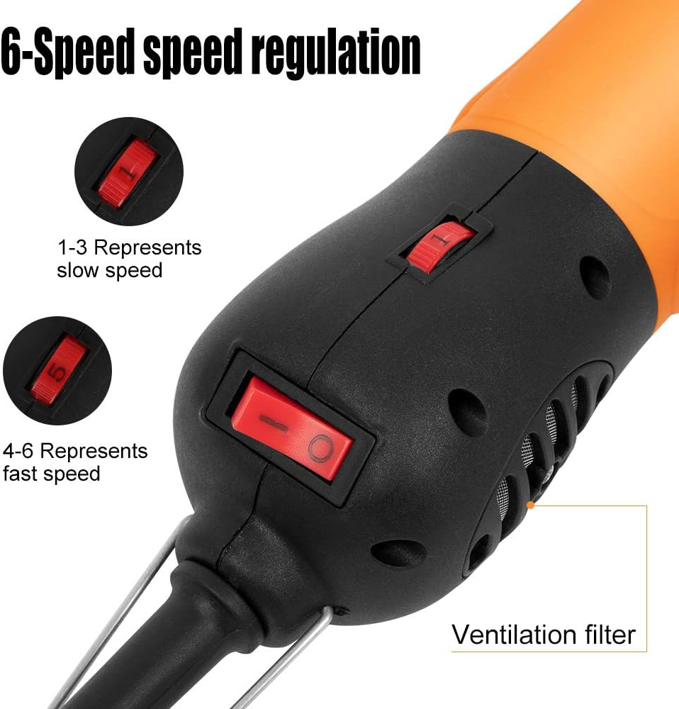 BEETRO 500W Electric Professional Horse Shears, 6 Speeds Animal Grooming Clippers for Horse Equine Goat Pony Cattle, with an Extra Set of Shearing Blades