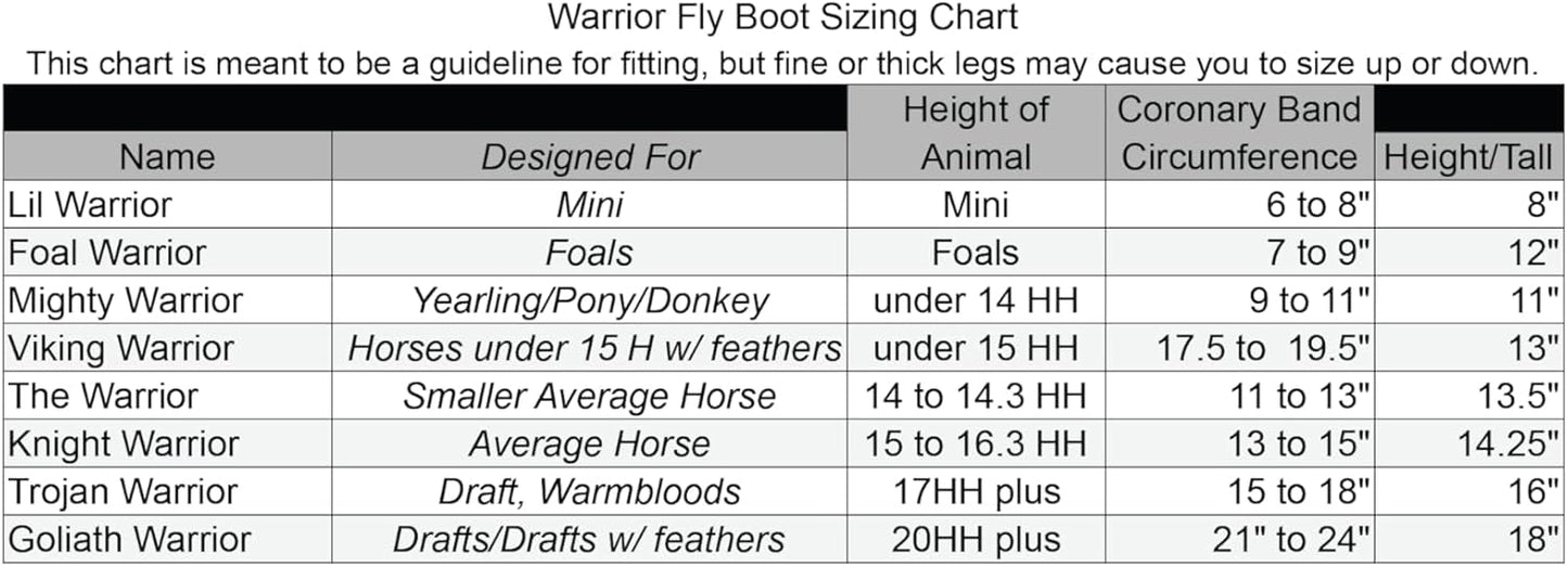 Warrior Fly Boots for Horses - Breathable Mesh Horse Boots for Fly Protection & Leg Comfort - Set of 4 (Knight Warrior, Gray)