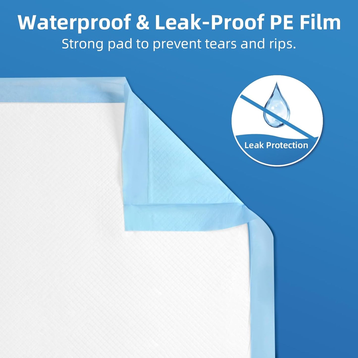 100 Count Extra Large Chucks 36"x36" Thicken Elderly Adults Incontinence Bed Pads Disposable, Heavy Duty Absorbency Underpads Waterproof, XXL Extra Large Puppy Pee Training Pad