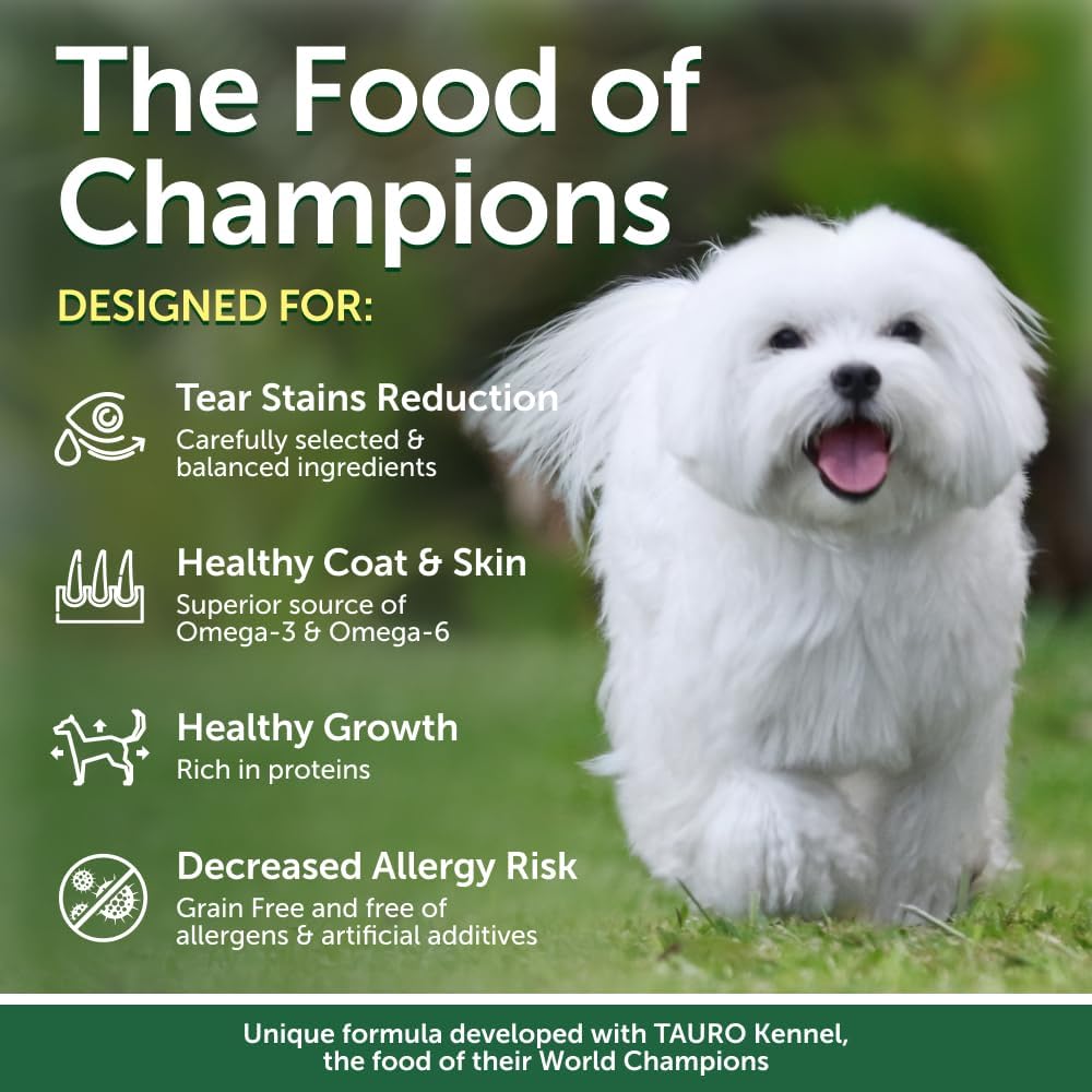 Nature's Protection Dry Dog Food - High Protein Tear Stain Diet - Dog Kibble for Adult & Puppy Dogs of Small, Medium & Large Breed with Light Fur (Superior Care - White Fish, 22 lb)