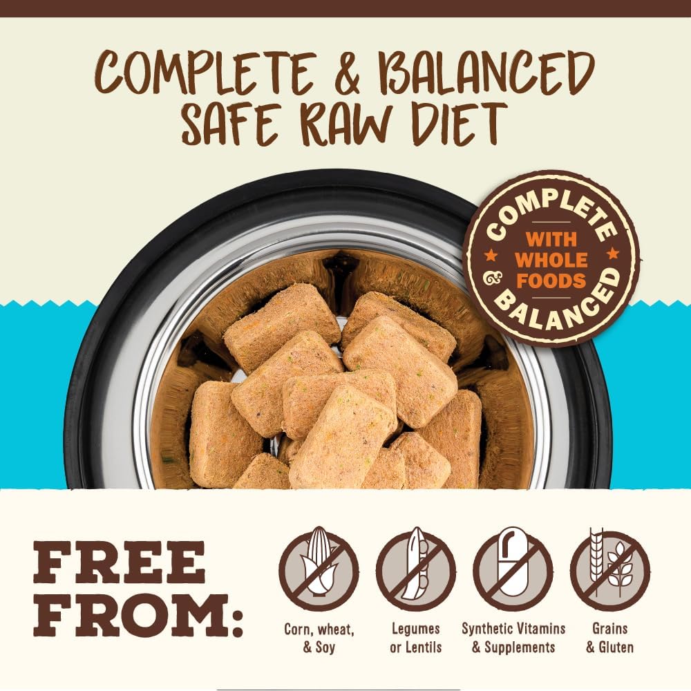 Primal Freeze Dried Raw Cat Food Nuggets Chicken & Salmon, Complete & Balanced Meal or Topper, Premium, Healthy, Grain Free, High Protein Raw Cat Food with Probiotics (14 oz)