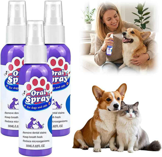 Teeth Cleaning Spray for Pets, 2026 Upgraded Oral Spray for Dogs and Cats, Dog Dental Spray Pet Breath Freshener Spray Oral Care Cleaner (1)