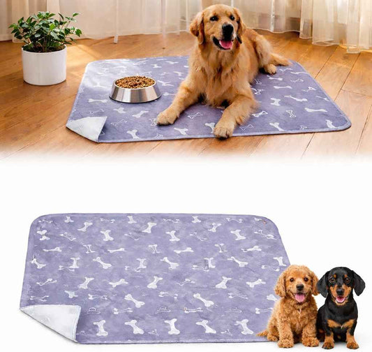 Puppy Pads with pheromones, 2026 Upgraded Washable Puppy Pads for Dogs & Cats, Pee Pad - Leak & Odor Waterproof, Non-Slip Base, Easy to Clean & Reusable (Grey, M: 28" × 32")