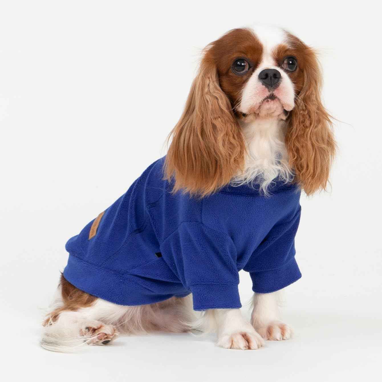 Fitwarm 3 Pack Classic Fleece Dog Sweater, Winter Clothes for Small Dogs Boy Girl, Turtleneck Dog Sweatshirt, Pet Apparel, Orange Red, Royal Blue, Neon Yellow, XS