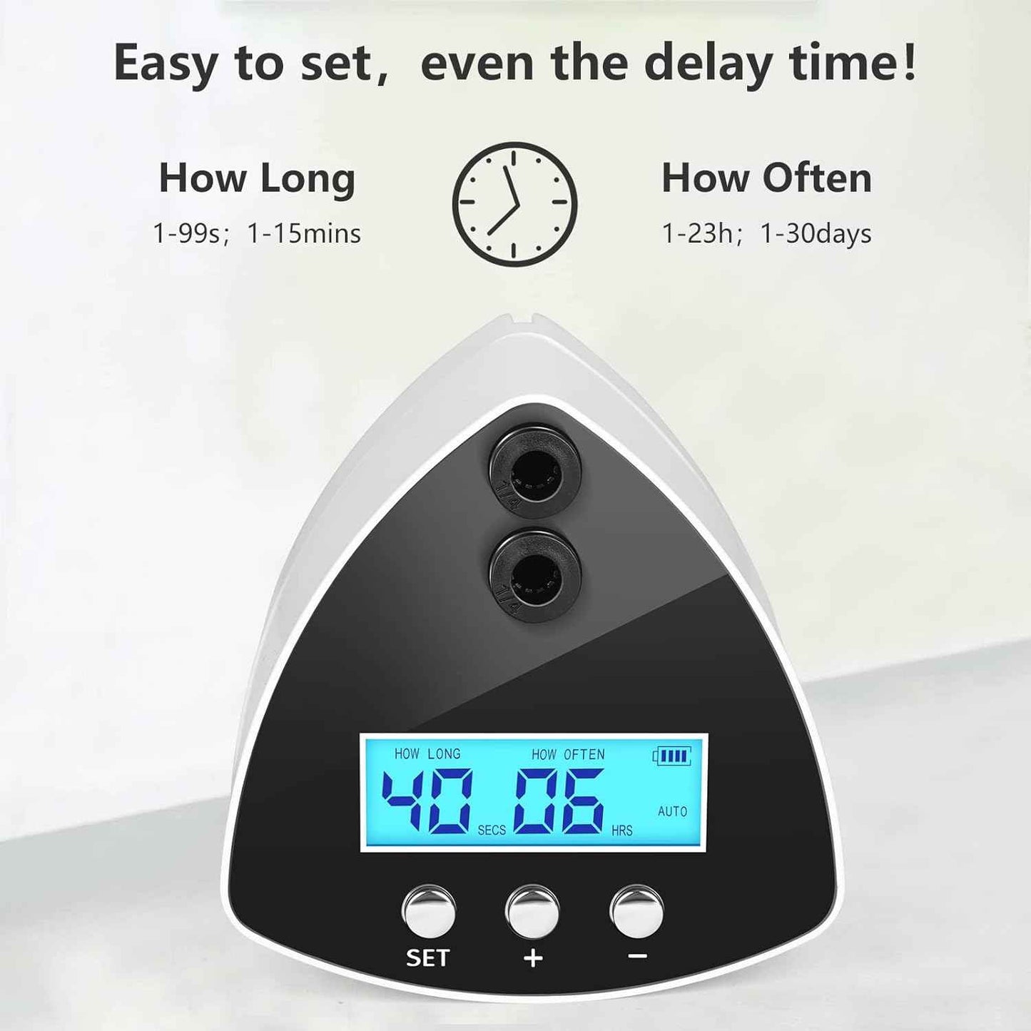 Reptile Misting System | Automatic Humidifier with 2 Nozzles, LCD Screen & Timer for Terrariums