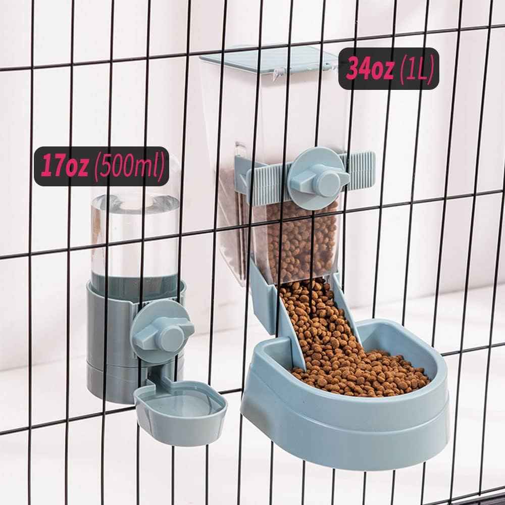 17oz Bunny Water Bottle No Drip for Cage, Hanging Automatic Water Dispenser for Small Animal Guinea Pig Hamster Chinchilla Ferret Rabbit