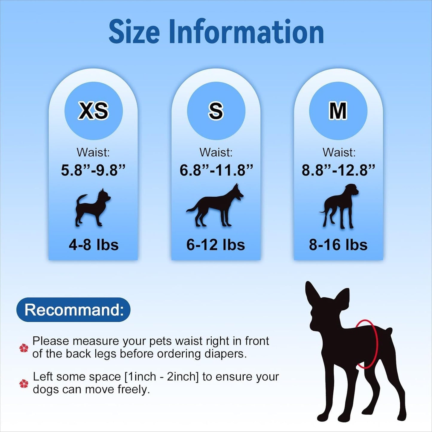 Pet Soft Dog Diapers Female, Doggie Diapers for Female Dogs, Disposable Super Absorbent Pet Diaper for Cats & Dogs in Heat Period, Urine Incontinence, XS 60 Counts