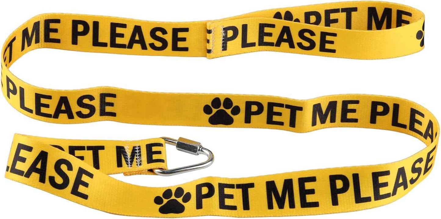 Funny Dog Leash Pet Me Please Leash Walking Training Dog Leashes Dog Owner Pet Lover Gift (Pet Me Please-YE)
