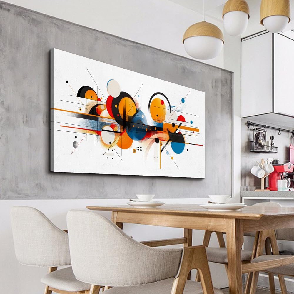 hyidecorart Large Wall Art For Living Room Wall Decorations For Bedroom Line Color Block Abstract Pictures Artwork Hang Pictures For Office Decor Hotel Canvas Prints Art Modern Wall Decoration