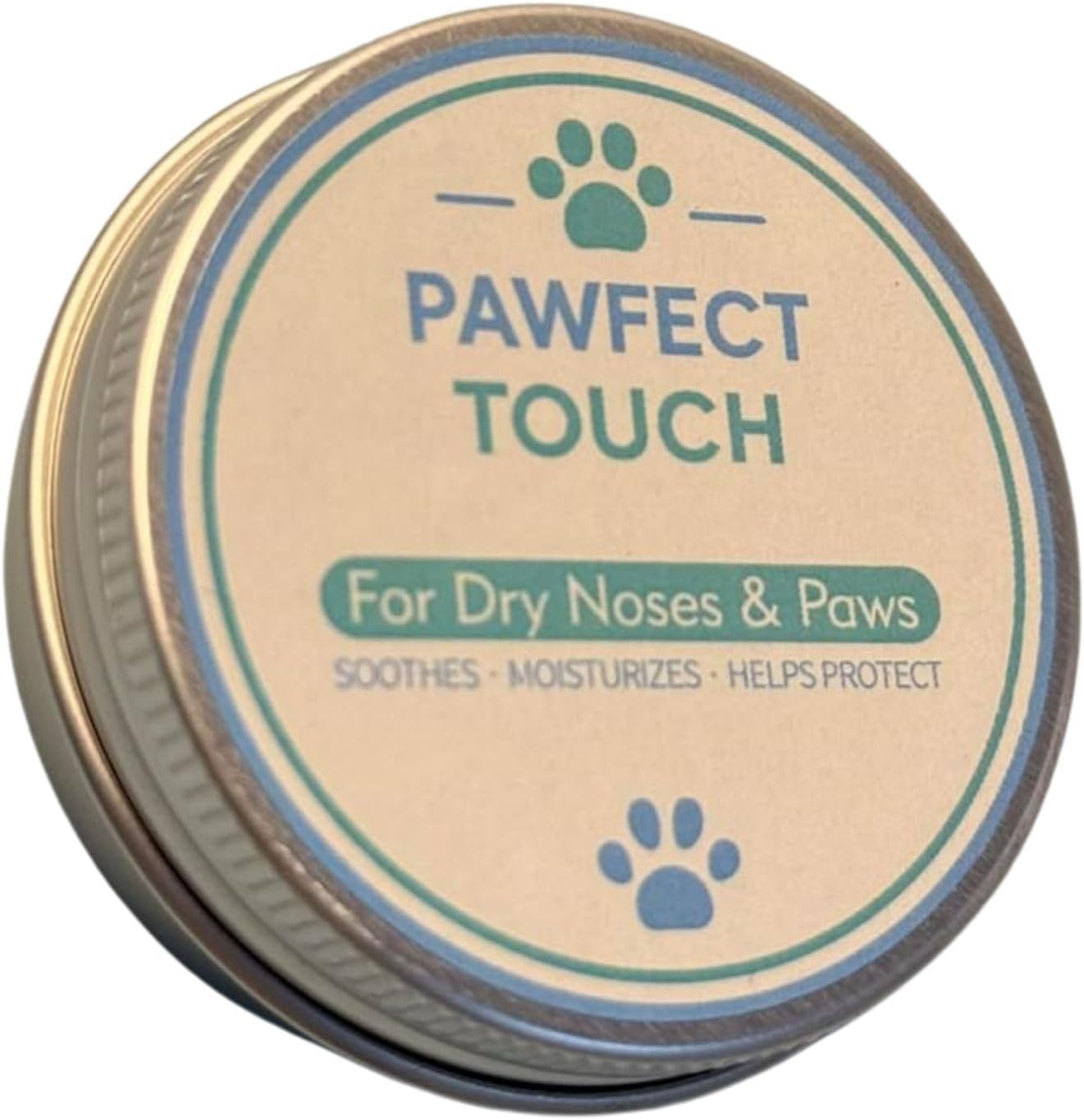 Dog Paw Balm for Dry Cracked Paws & Noses, Moisturizing Paw Pad Balm & Dog Nose Balm with Shea Butter, Dog Paw Moisturizer for Dogs, Safe to Lick, 1 oz