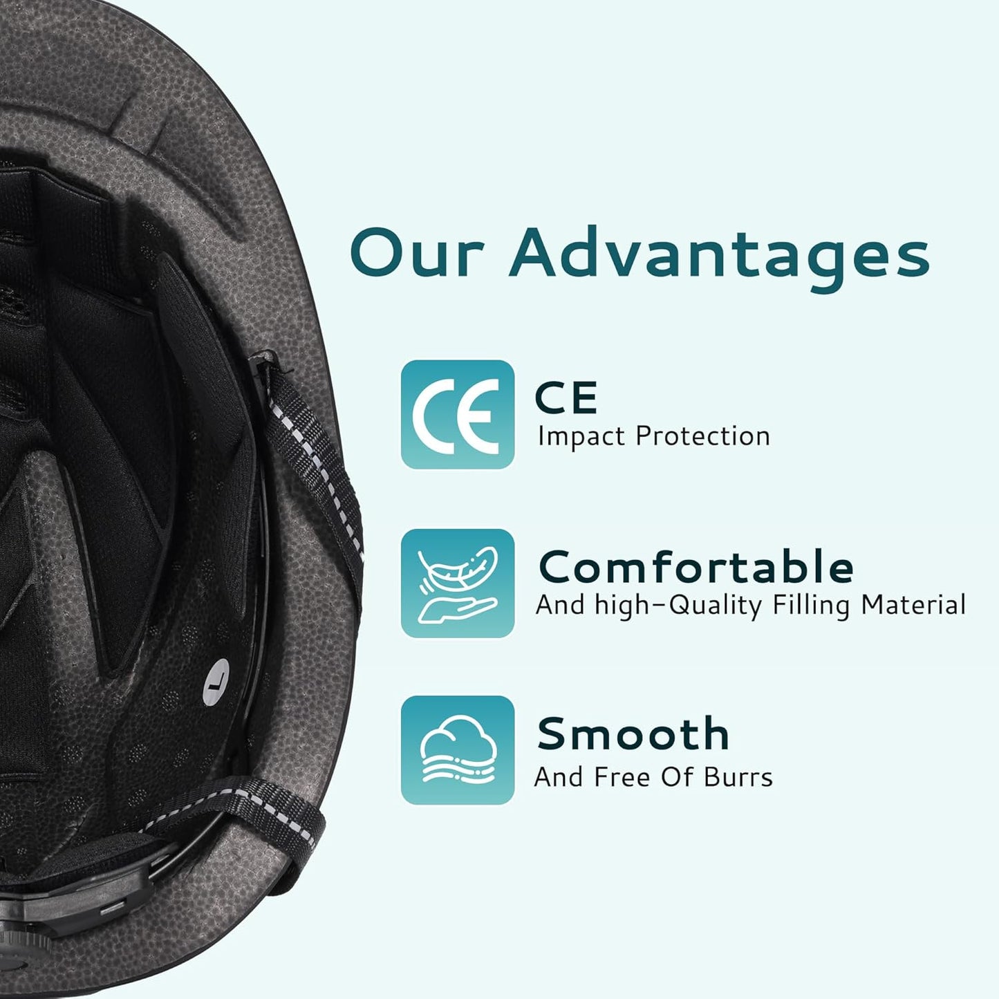 Horse Riding Helmet – Lightweight Equestrian Helmet with Airflow Vents, Adjustable Dial & Removable Liner