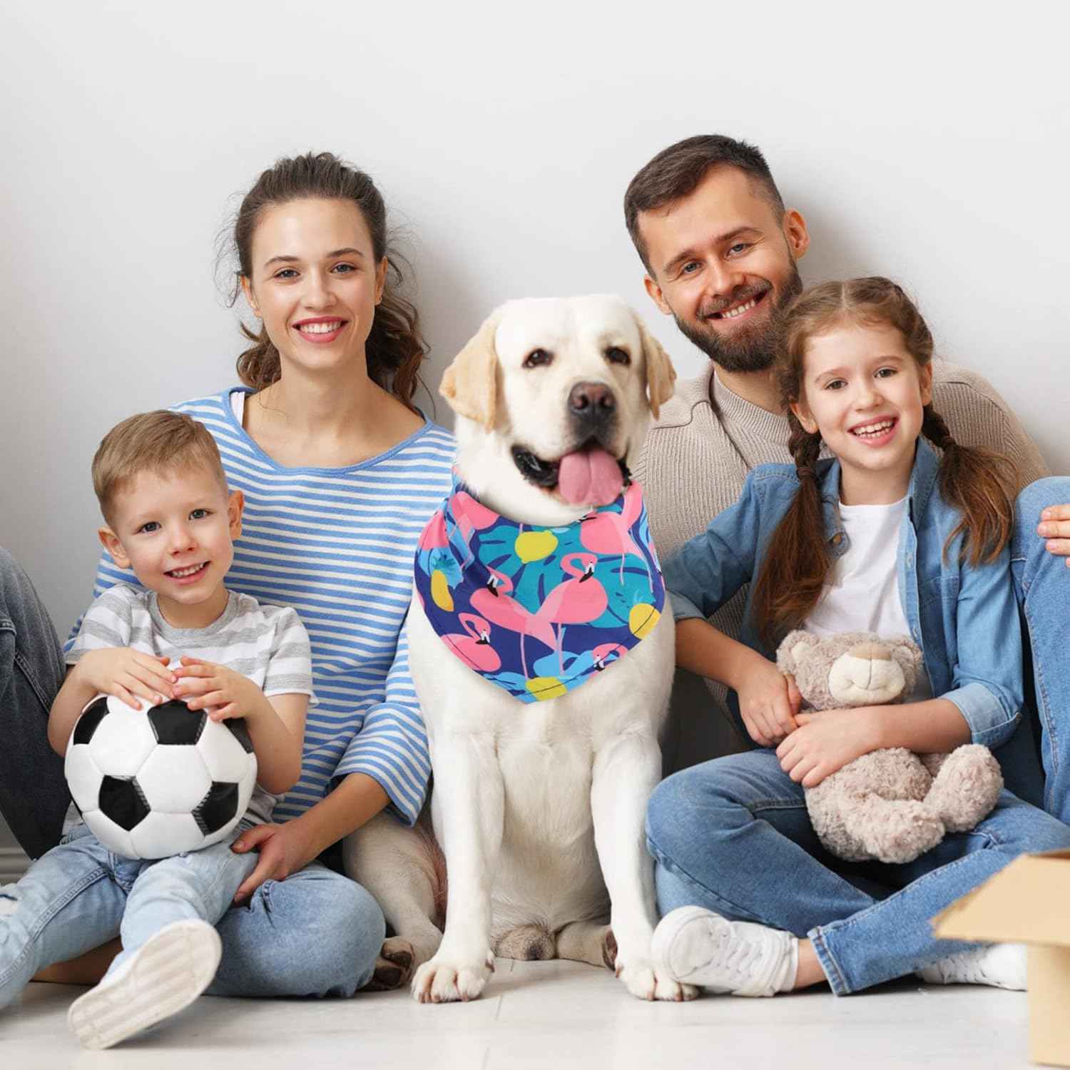 Chunful 100 Pieces Dog Bandanas Bulk Summer Pet Bandanas Pack Triangle Scarf Bib Kerchief Set for Small Large Dog Costume Accessories Decoration(25.6 x 17.7 x 17.7,Fruit)