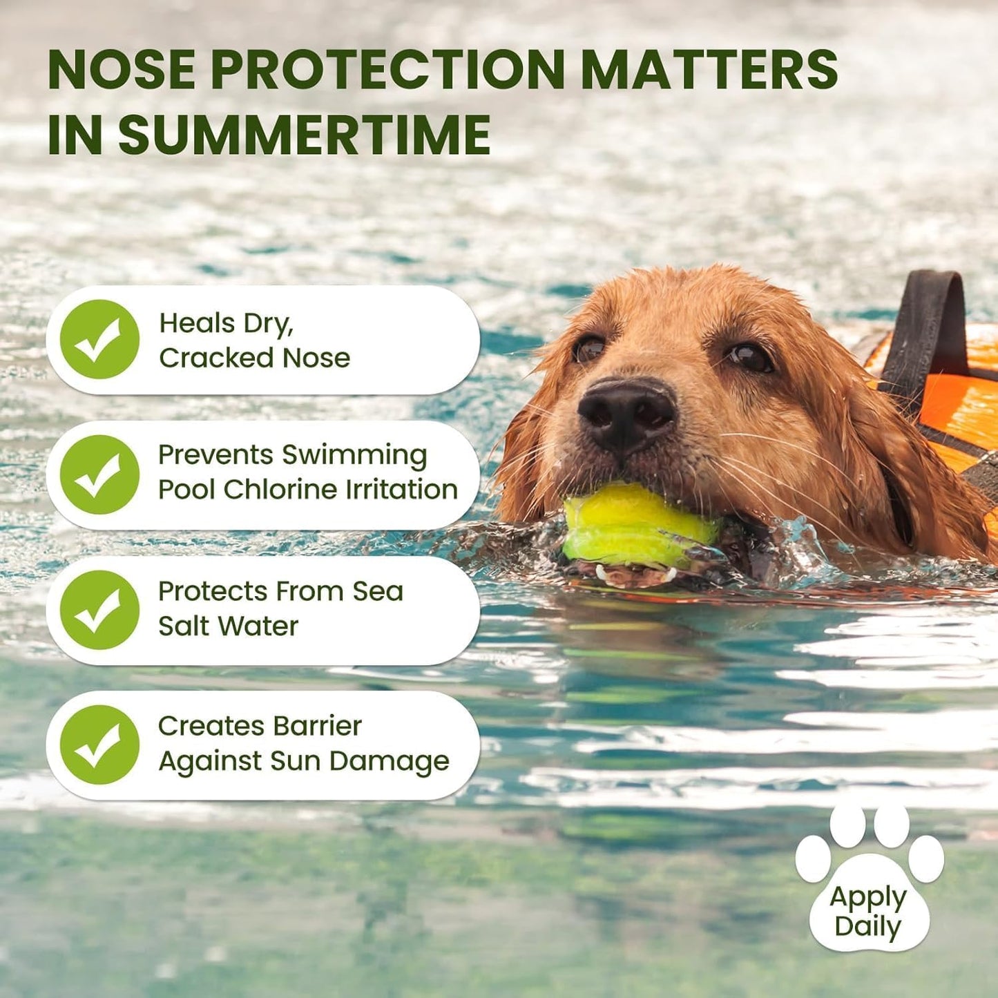 Snout Soother Nose Balm for Dogs & Cats - Natural Healing & Moisturizing Balm for Dry, Cracked Snouts - Plant-Based, Soothing Skin Formula