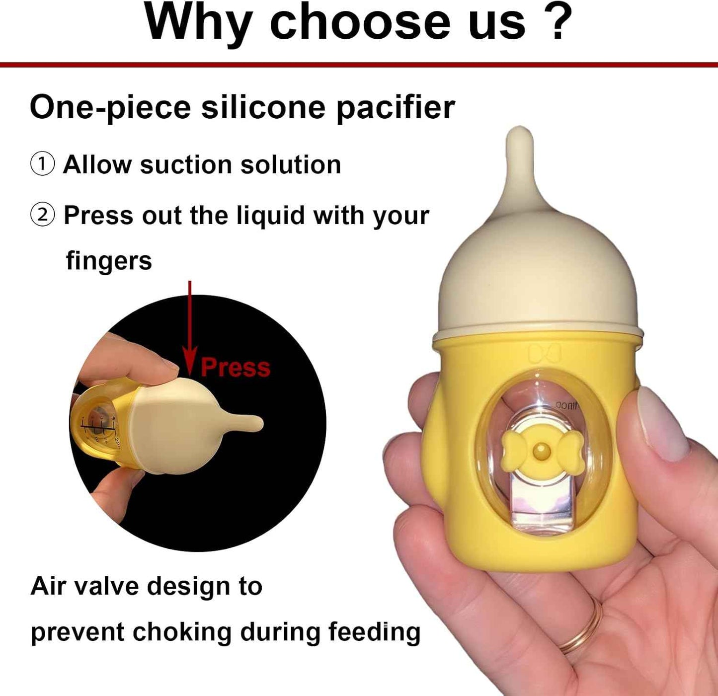Pet Nursing Bottle, Yellow Animal Feeding Bottles with Soft Silicone Nipple, Anti-Choking Design, Slow Flow Kitten Bottle Feeding kit for Puppies, Kittens and Small Animals (20 ml)