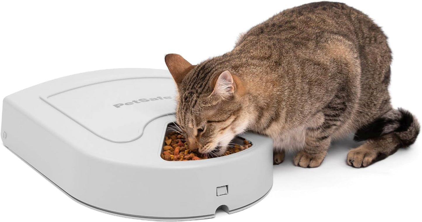 PetSafe Automatic Dog Feeder, 5 Meals, 40 oz Capacity, Plastic, for Dry Food, Multiple Pets
