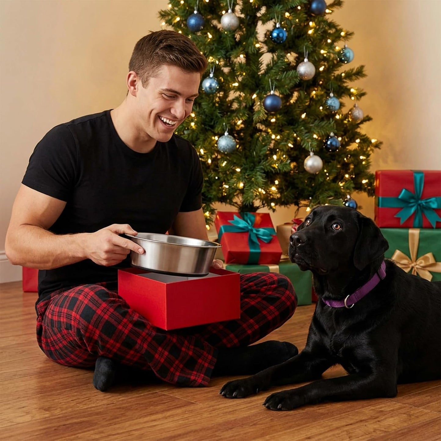 4-Pack Heavy Duty Stainless Steel Dog Bowls with Non-Slip Base – 8 Cup (64 oz) Rust-Resistant Metal Food & Water Dishes for Medium & Large Dogs