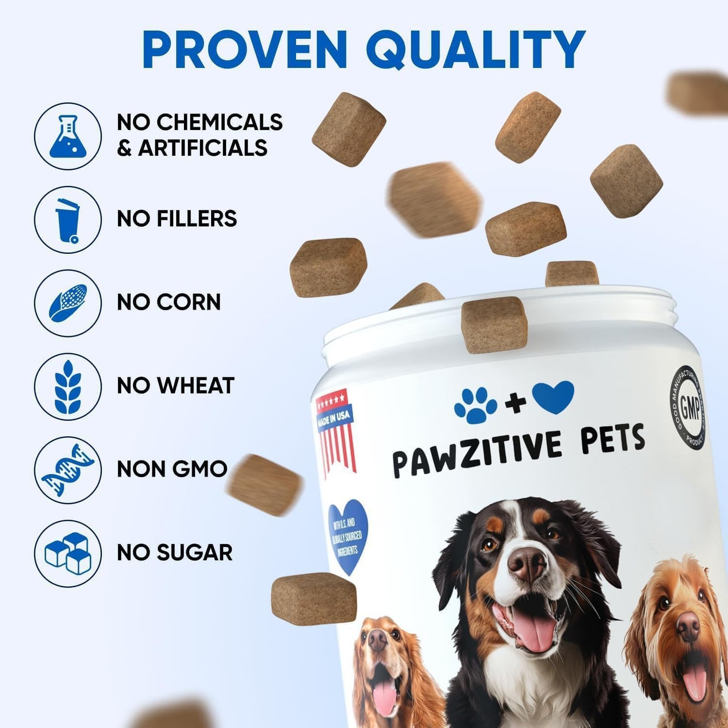 Chews for Dogs, Omega 3 Fish Oil - Dog Coat & Skin Supplement - USA Product - Itch Relief, Hot Spot Treatment - Salmon Oil for Dogs - 120 Soft Treats - Itching Skin Relief, Shedding, Hip & Joint