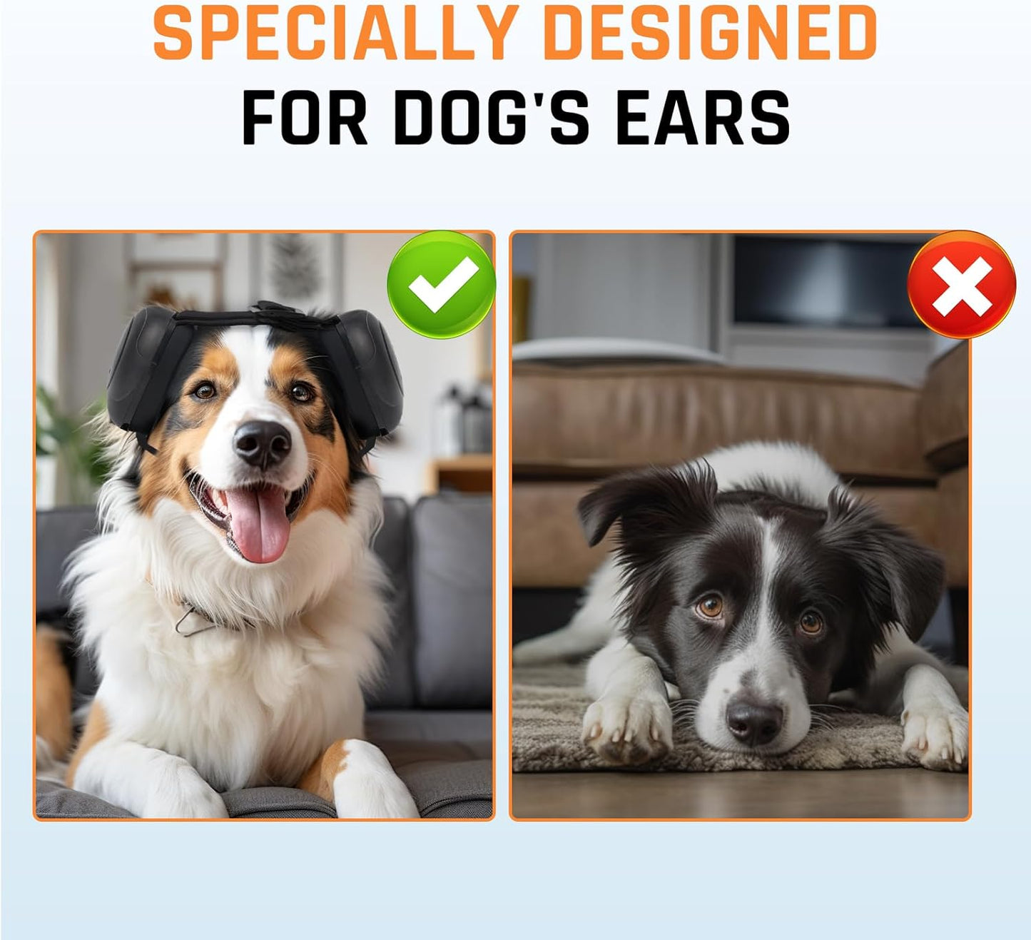 Dog Ear Muffs Noise Protection - Noise Canceling Ear Muffs for Dog,29dB NRR Dog Earmuffs,Ear Plugs for Dogs from Fireworks,Vacuums,Thunderstorms (Pink, M)