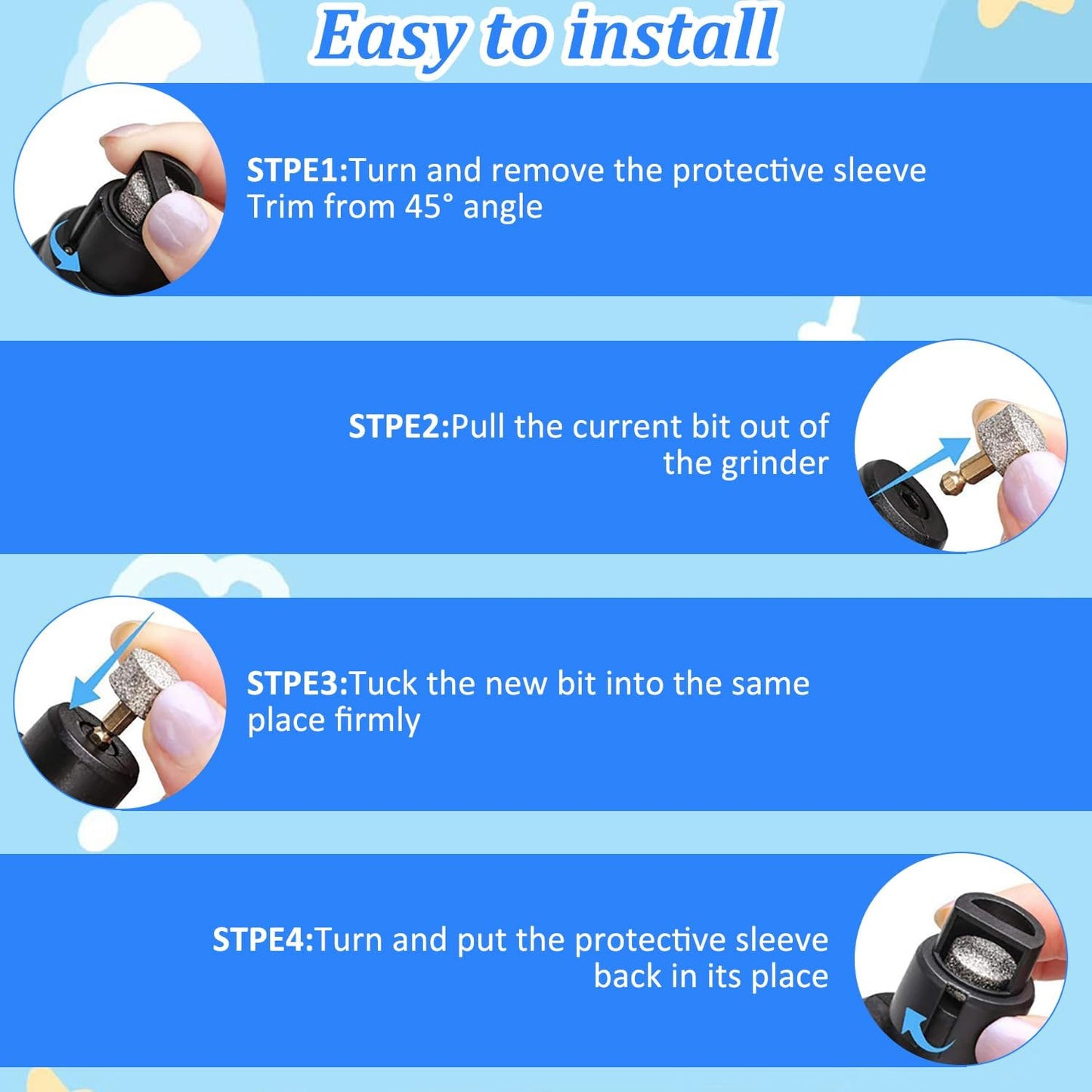Silent Groom Pro Nail Grinder,2025 Upgraded Dog Nail Trimmer,Rechargeable USB Charging Pet Nail Grinder for Dog Nail Grinders,Pet Paws Grooming Smoothing Tool