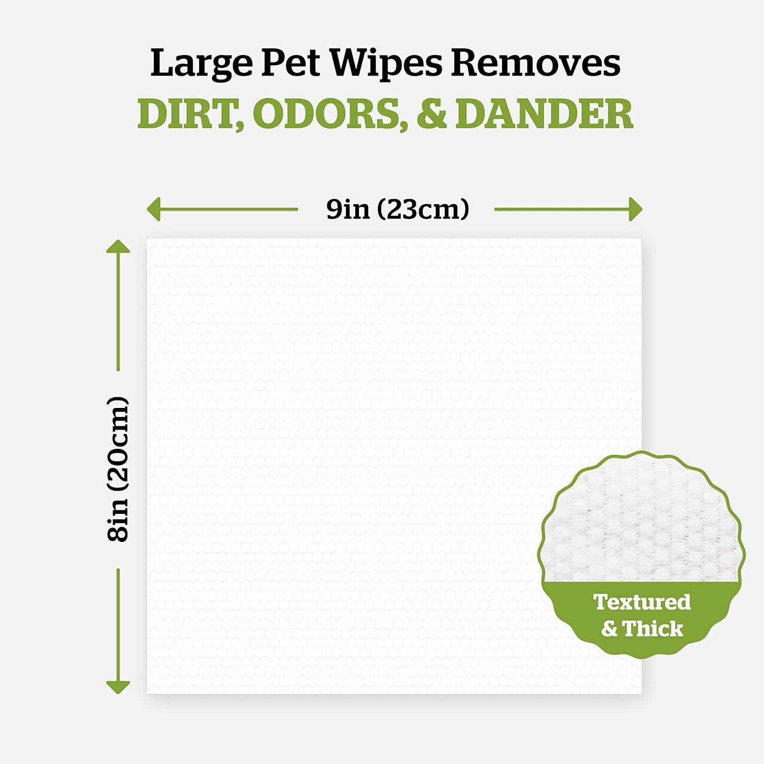 Pogi’s Dog Grooming Wipes – Hypoallergenic Pet Wipes for Paws, Body & Butt – Cleaning & Hydrating, Green Tea Scent, 400-Count