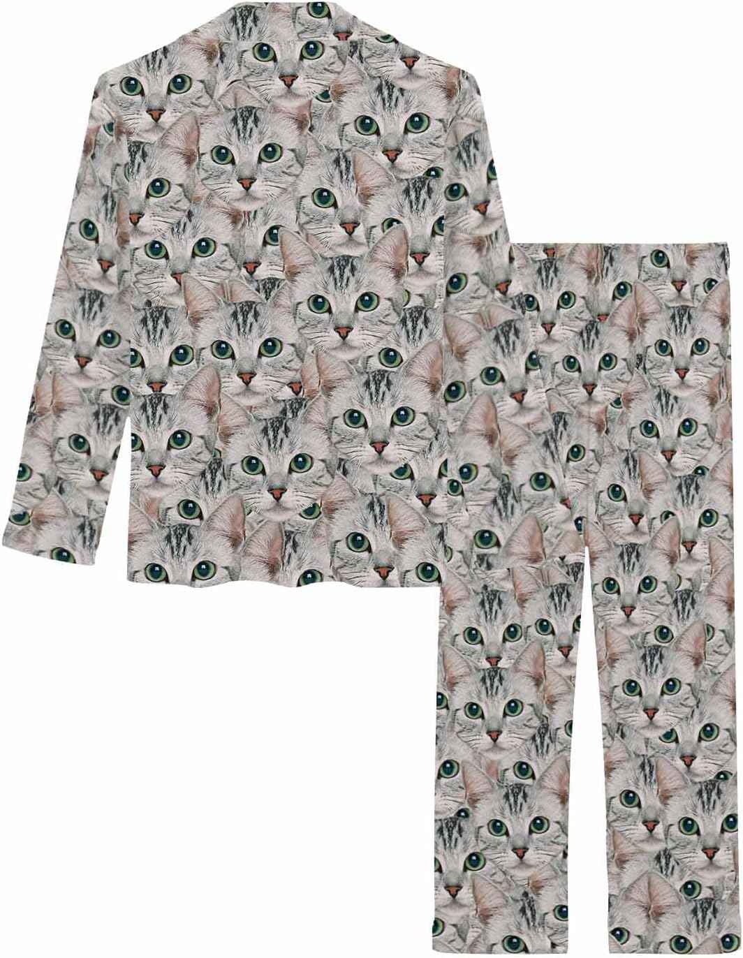MyPupSocks Custom Face Pajamas for Women Set, Personalized Photo Long Sleepwear XS-XXL