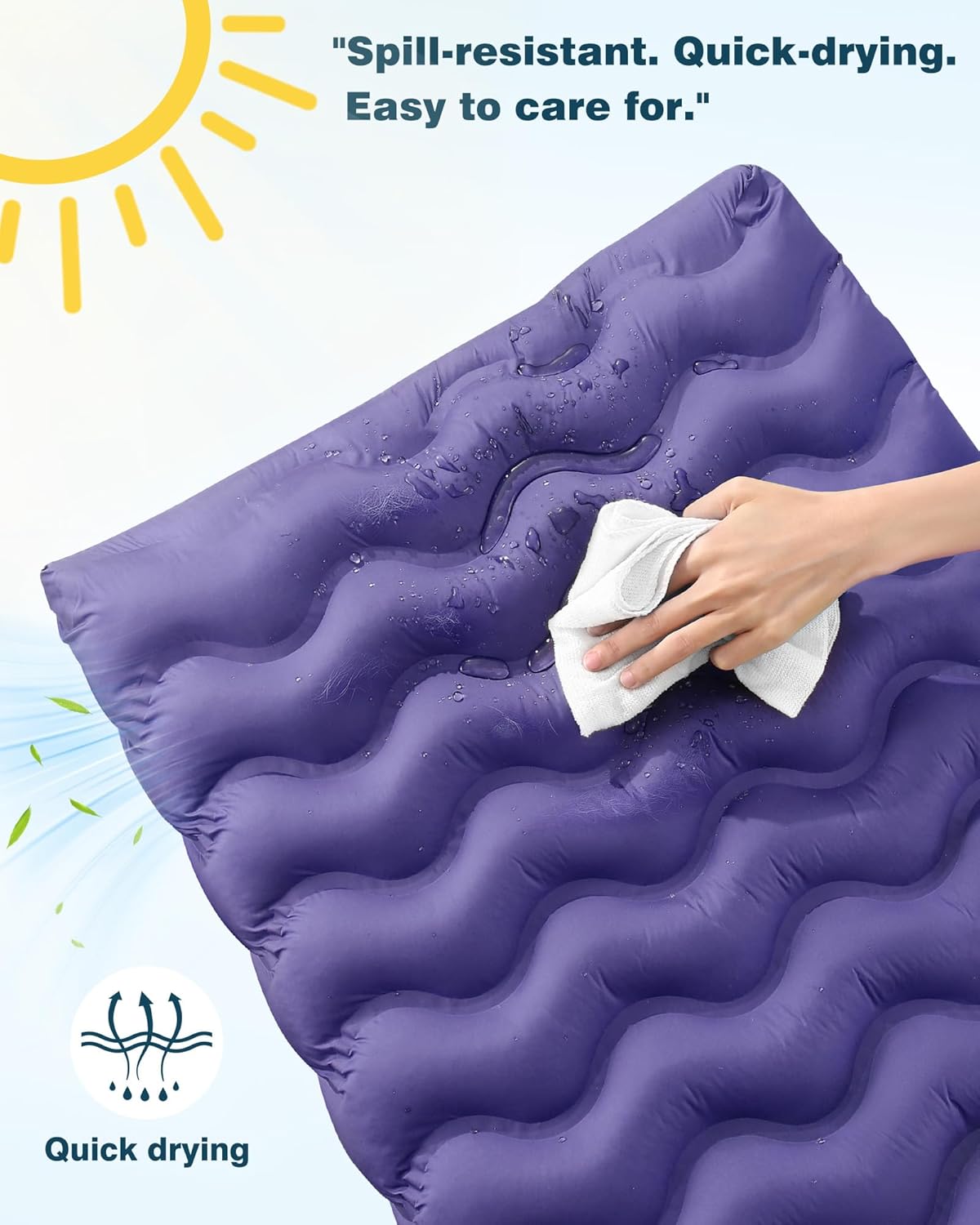 Washable Dog Bed, Cooling Dog Crate Bed Mat with Memory Foam, Water-Resistant Outdoor Dog Bed for Large Medium Small Dogs