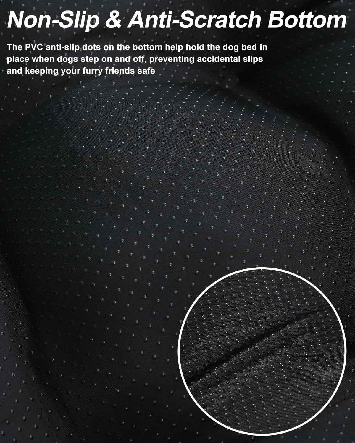 EMSLX Dog Crate Bed for Large Size Dogs,Washable Dog Kennel Pad Ultra Soft Pet Sleeping Mat for Cages,Anti-Slip Bottom,35x22 inch,Black