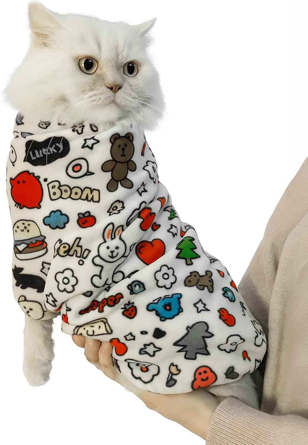 Cat Wrap for Nail Trimming, Magic Grooming Blanket Anti-Scratch Restraint Bag for Cats, Self-Adhesive, Breathable Fabric, Anti-Escape Swaddle for Vet Visits (X-Large)