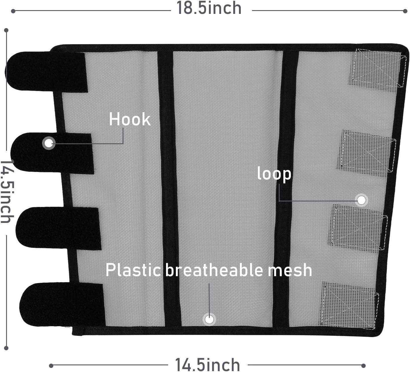 Jexine 12 Fly Boots for Horse Set of 12 Loose Breathable Mesh Horse Fly Sheets Protective Horse Leg Wraps Leggings for Preventing Flies and Mosquitoes Bites (Gray)