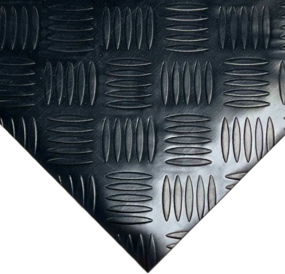 Rubber Cal Diamond-Grip Floor Mat
