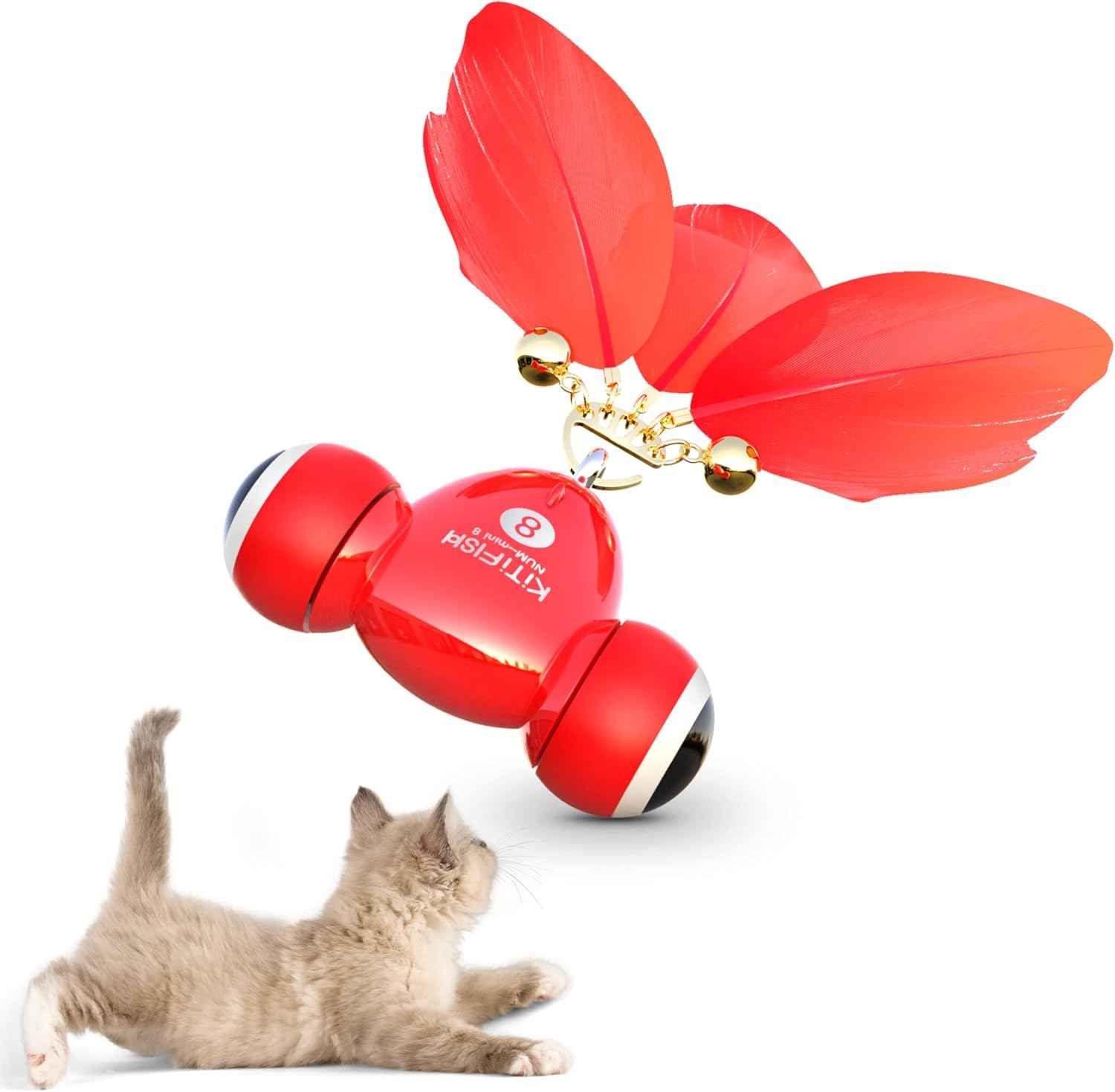 MayMaw KiTiFISH Interactive Cat Toy, Automatic Fish Toy with Motion Activation, USB Rechargeable, Fun Exercise Toy for Indoor Cats and Kittens, Ideal Gift