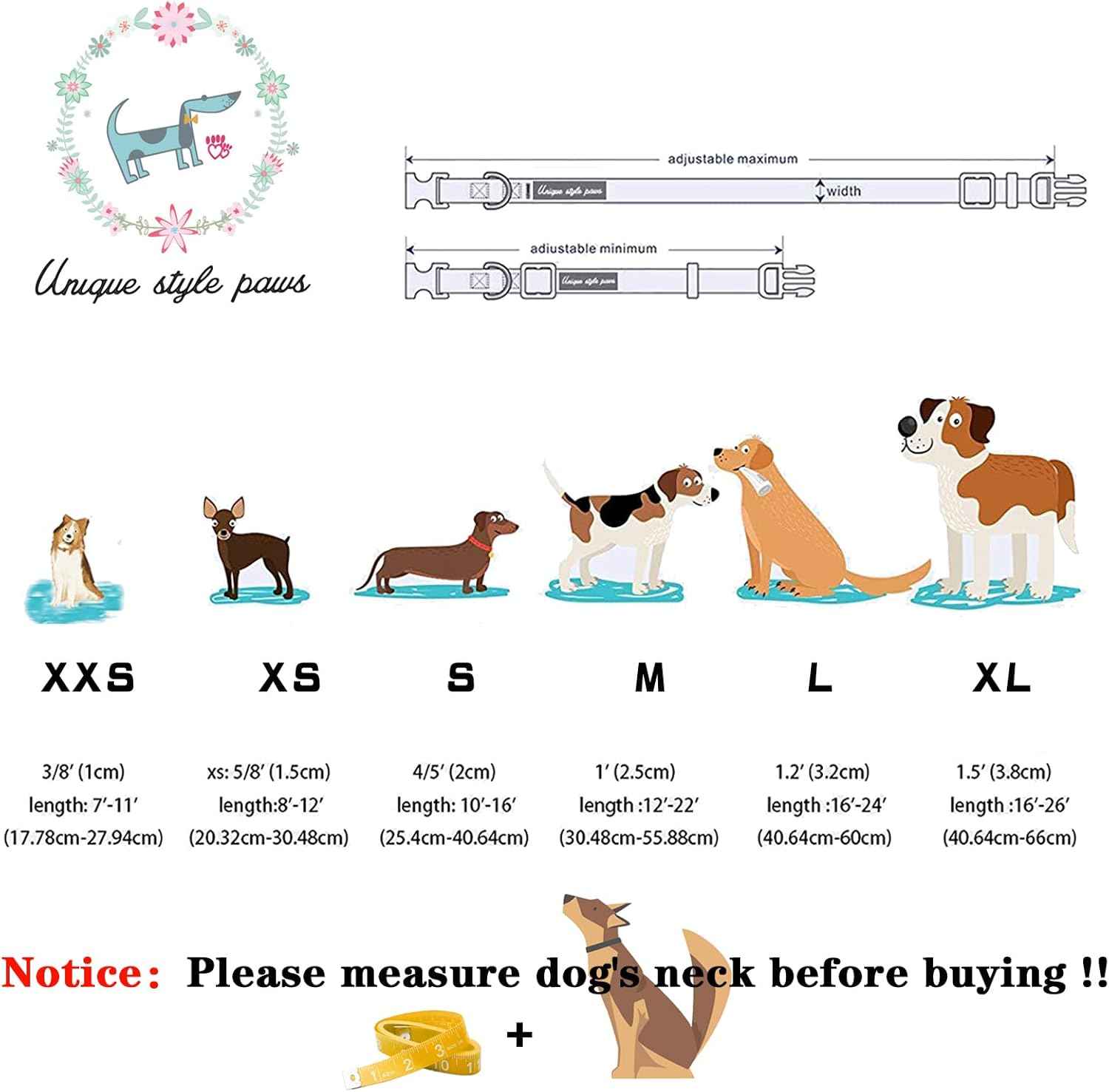 Unique style paws Halloween Dog Collar with Flower Tie Pumpkin Cotton Collar Adjustable Puppy Collar for Small Medium Large Dogs-L